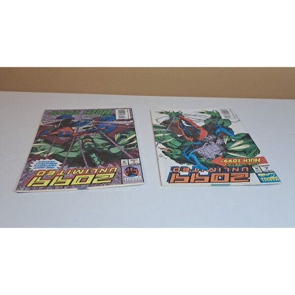 2099 Unlimited #1 & #2 Lot (1993) Marvel Comics Bagged Set Spider-Man Hulk - Picture 4 of 12